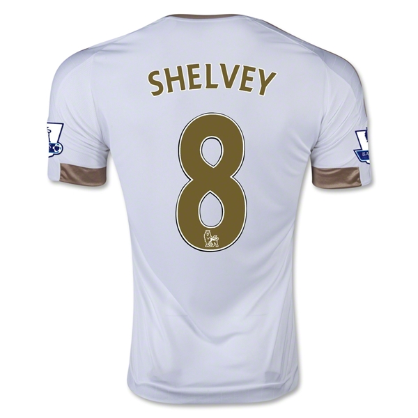 Swansea City 2015-16 SHELVEY #8 Home Soccer Jersey